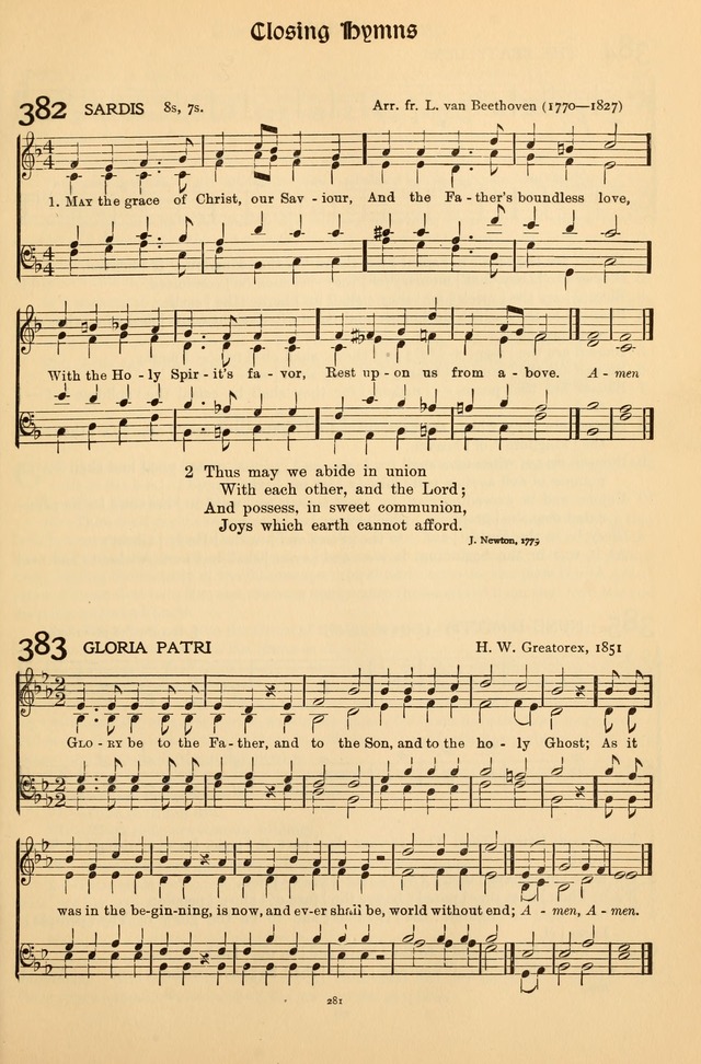 Hymns of Worship and Service (Chapel Ed., 4th ed.) page 285