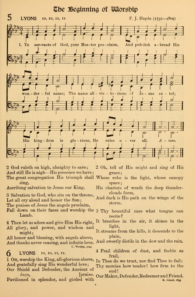 Hymns of Worship and Service (Chapel Ed., 4th ed.) page 3