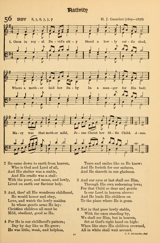 Hymns of Worship and Service (Chapel Ed., 4th ed.) page 43