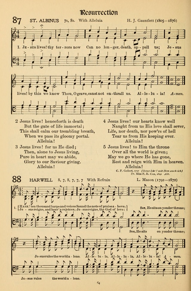 Hymns of Worship and Service (Chapel Ed., 4th ed.) page 66