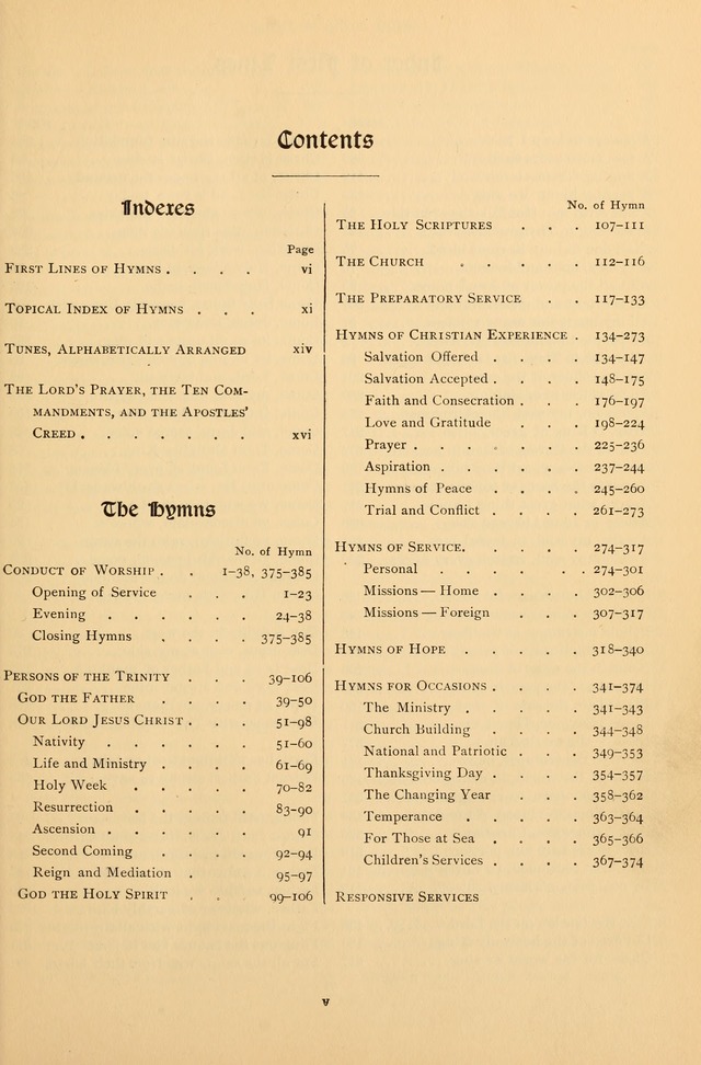 Hymns of Worship and Service (Chapel Ed., 4th ed.) page ix