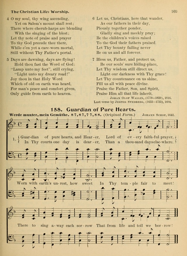 Hymnal and Order of Service: for churches and Sunday-schools page 169