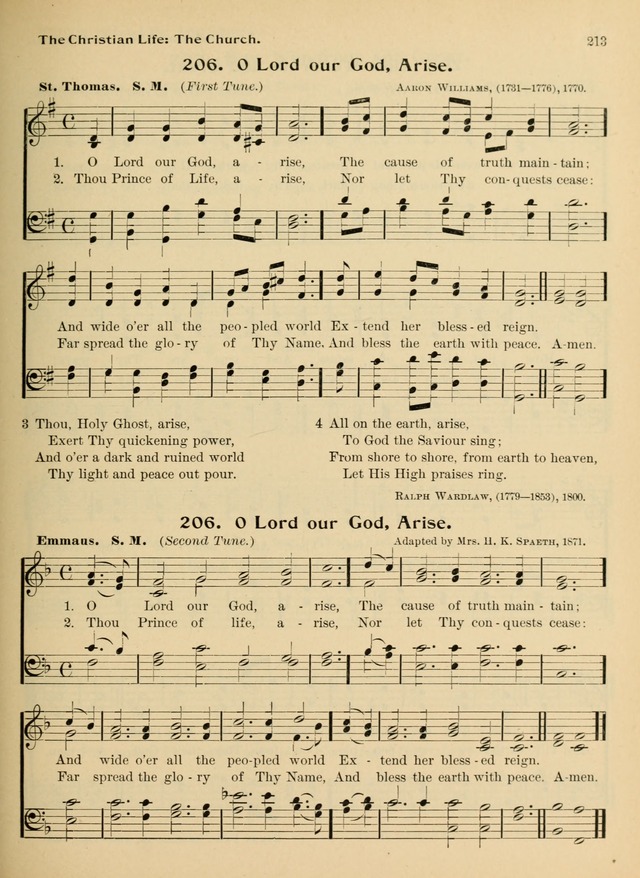 Hymnal and Order of Service: for churches and Sunday-schools page 213
