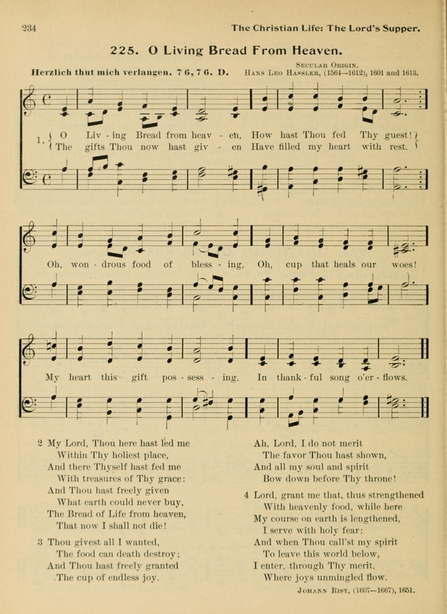 Hymnal and Order of Service: for churches and Sunday-schools page 234