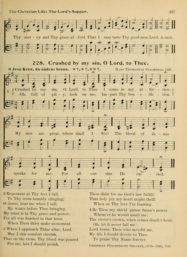 Hymnal and Order of Service: for churches and Sunday-schools page 237