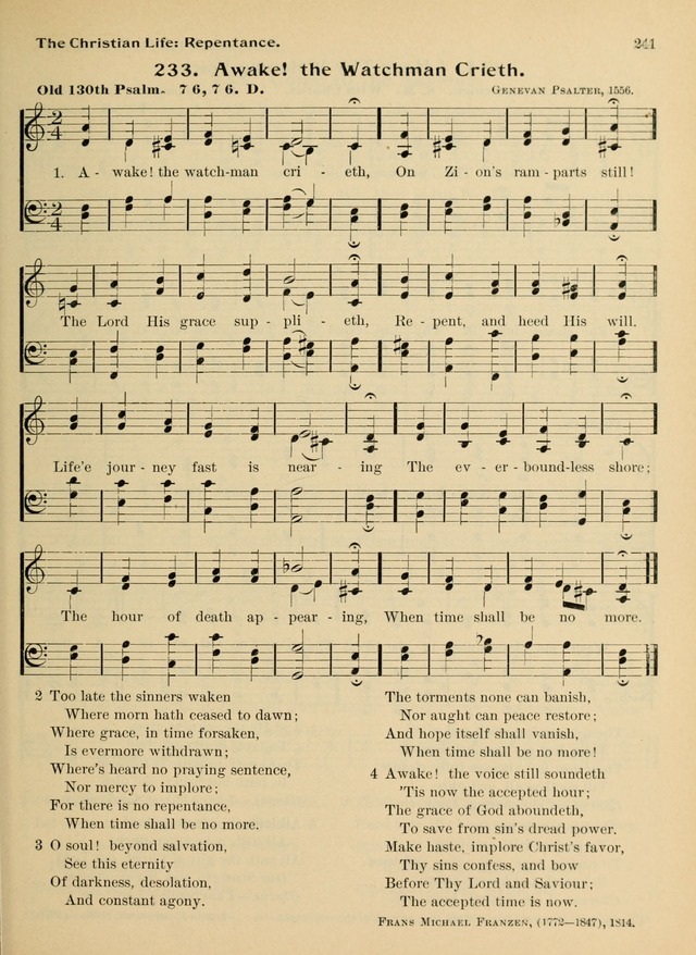 Hymnal and Order of Service: for churches and Sunday-schools page 241