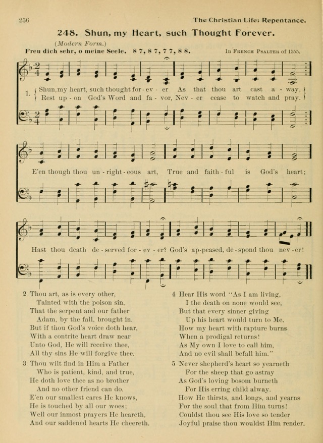 Hymnal and Order of Service: for churches and Sunday-schools page 256
