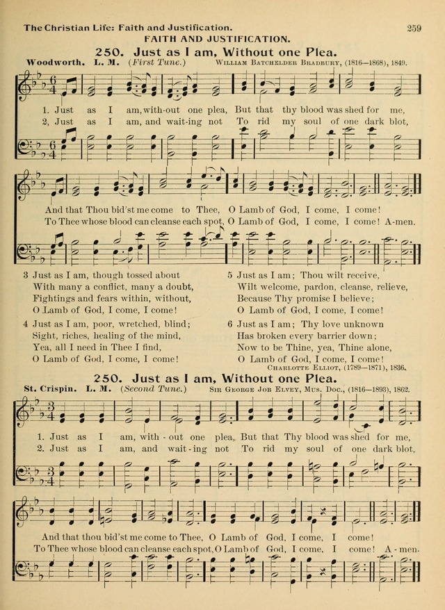 Hymnal and Order of Service: for churches and Sunday-schools page 259