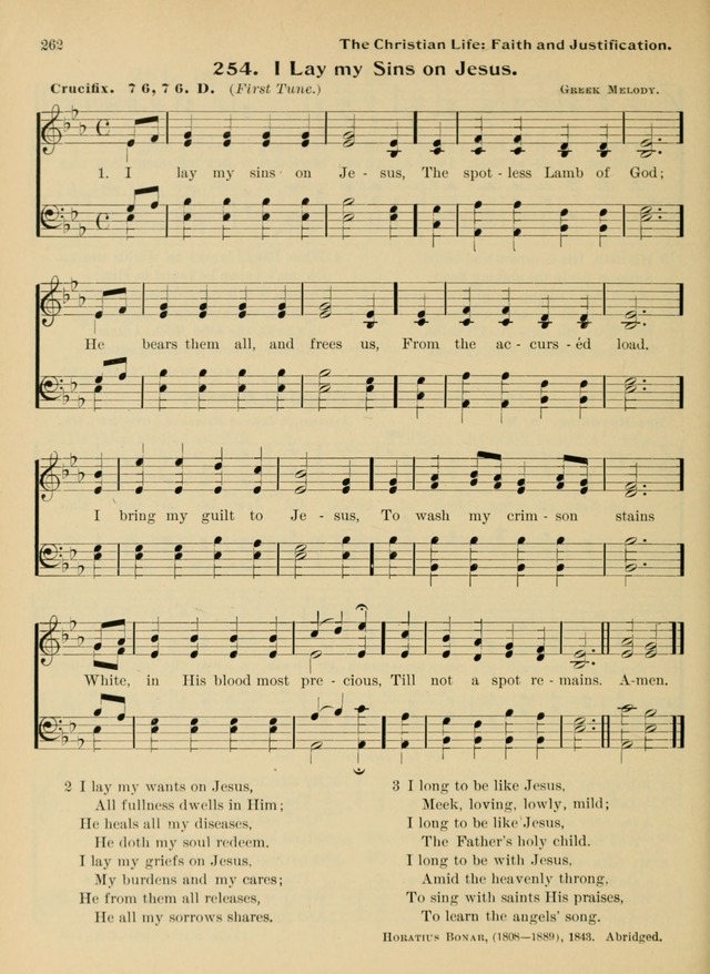Hymnal and Order of Service: for churches and Sunday-schools page 262