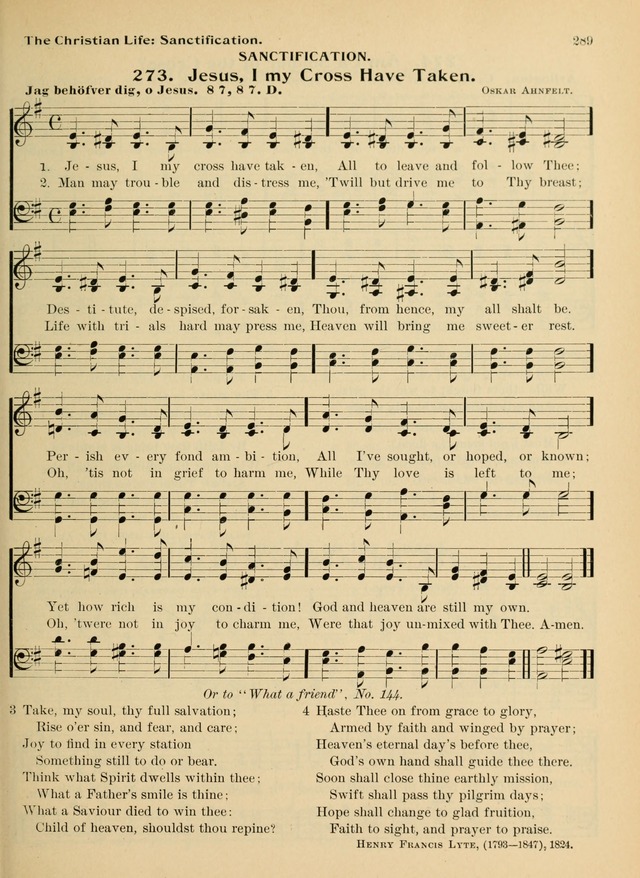 Hymnal and Order of Service: for churches and Sunday-schools page 289
