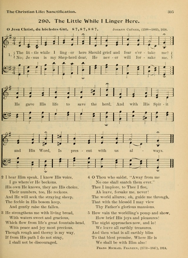 Hymnal and Order of Service: for churches and Sunday-schools page 305