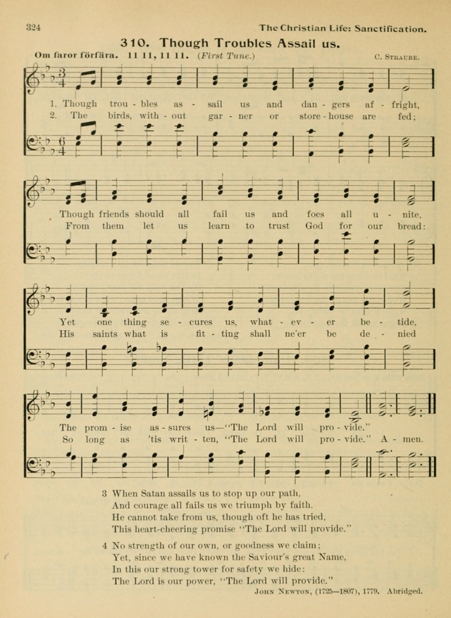 Hymnal and Order of Service: for churches and Sunday-schools page 324