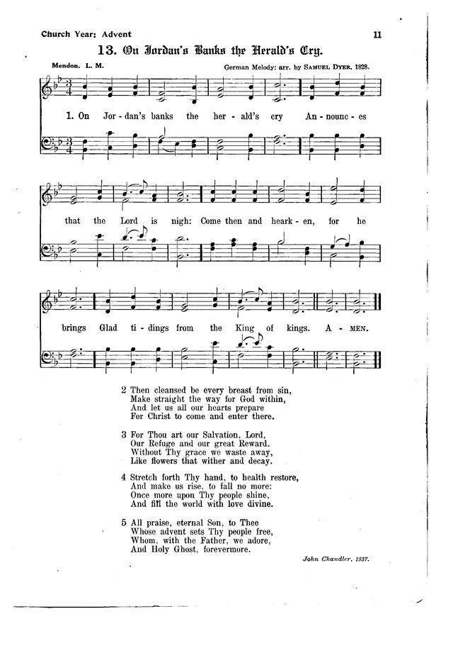 The Hymnal and Order of Service page 11