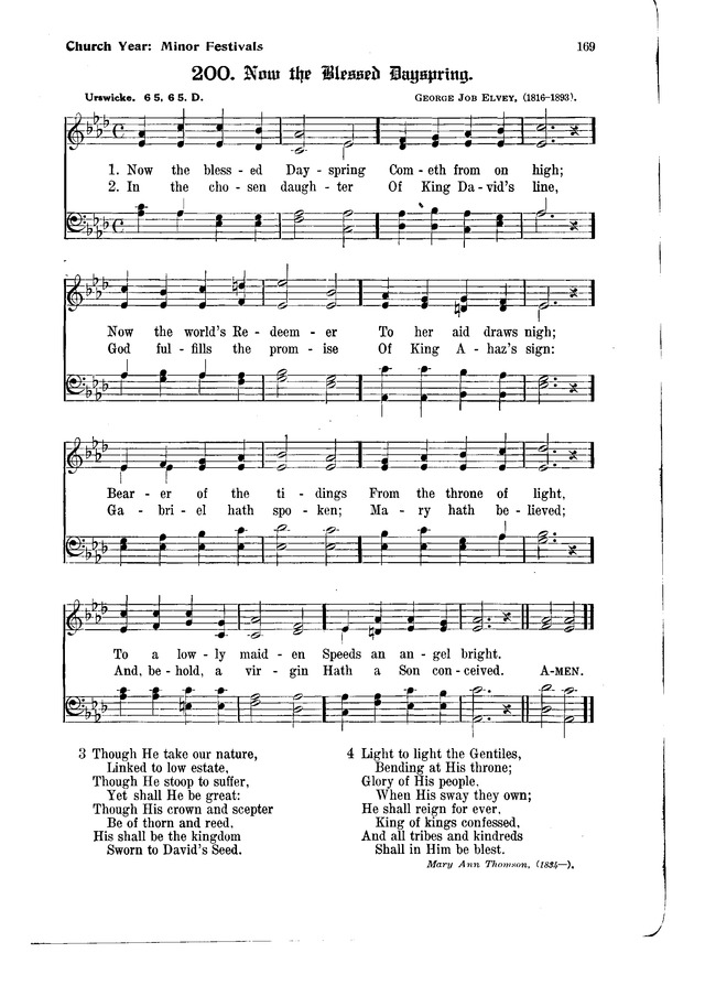 The Hymnal and Order of Service page 169