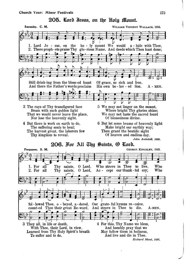 The Hymnal and Order of Service page 173