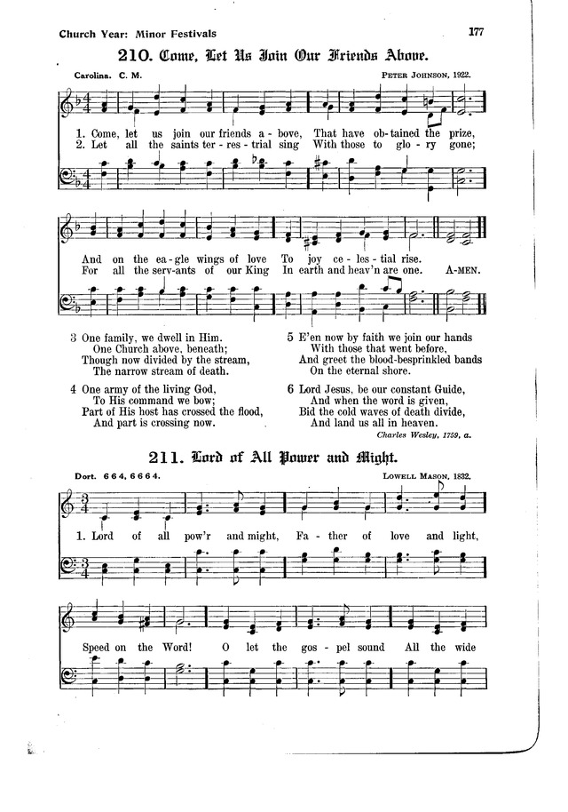 The Hymnal and Order of Service page 177