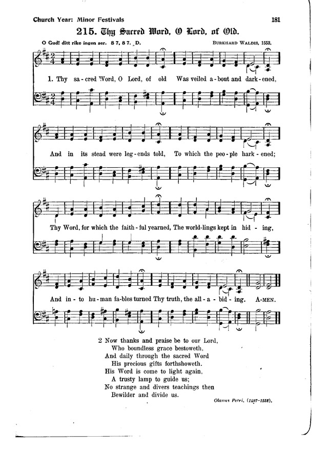 The Hymnal and Order of Service page 181