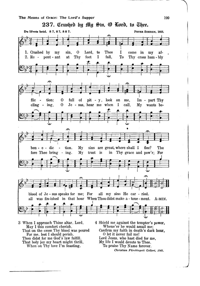 The Hymnal and Order of Service page 199