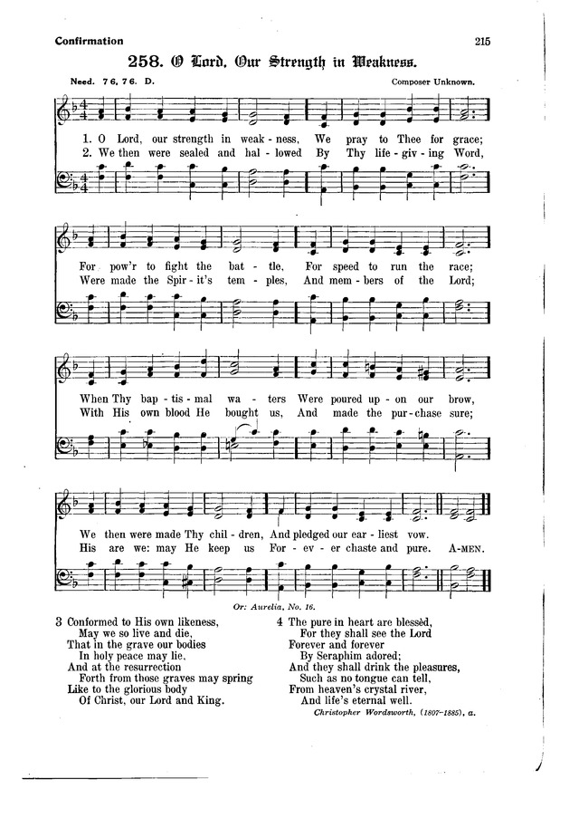 The Hymnal and Order of Service page 215