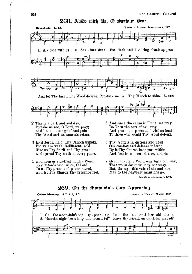The Hymnal and Order of Service page 224