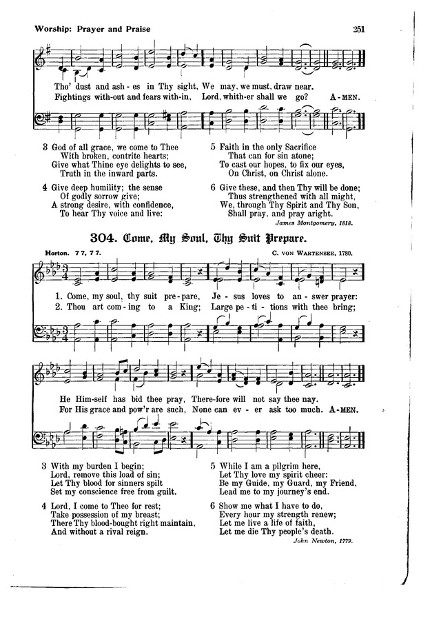 The Hymnal and Order of Service page 251