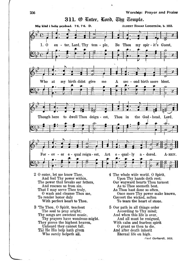 The Hymnal and Order of Service page 256