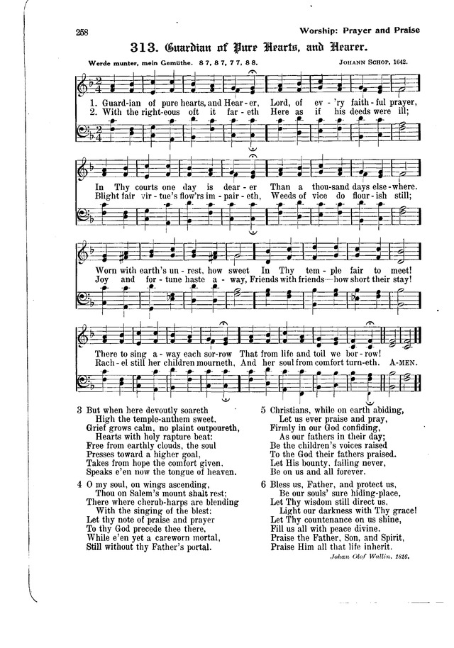 The Hymnal and Order of Service page 258