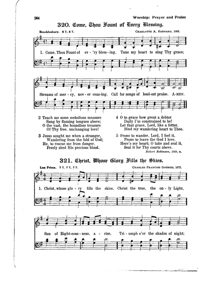 The Hymnal and Order of Service page 264