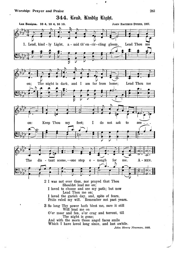 The Hymnal and Order of Service page 283