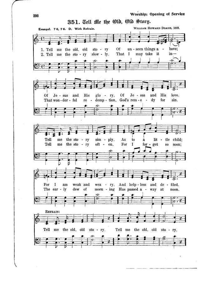 The Hymnal and Order of Service page 290
