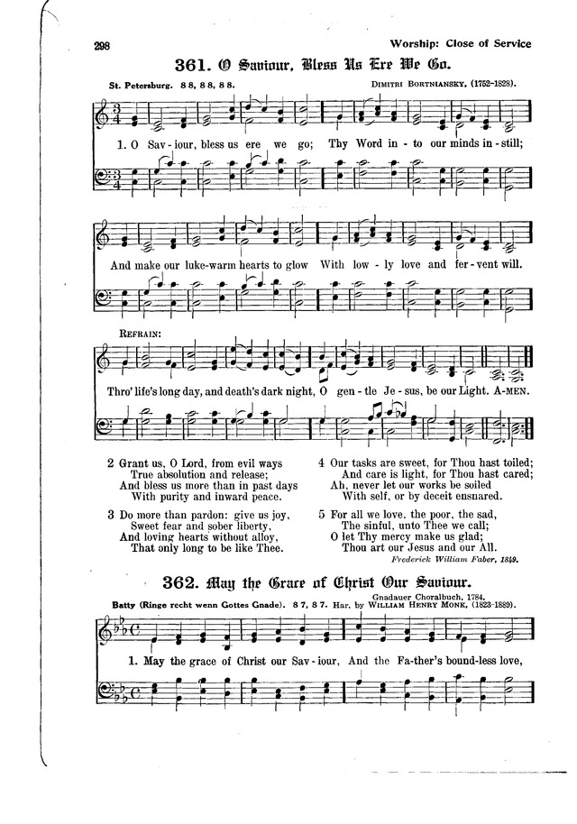 The Hymnal and Order of Service page 298