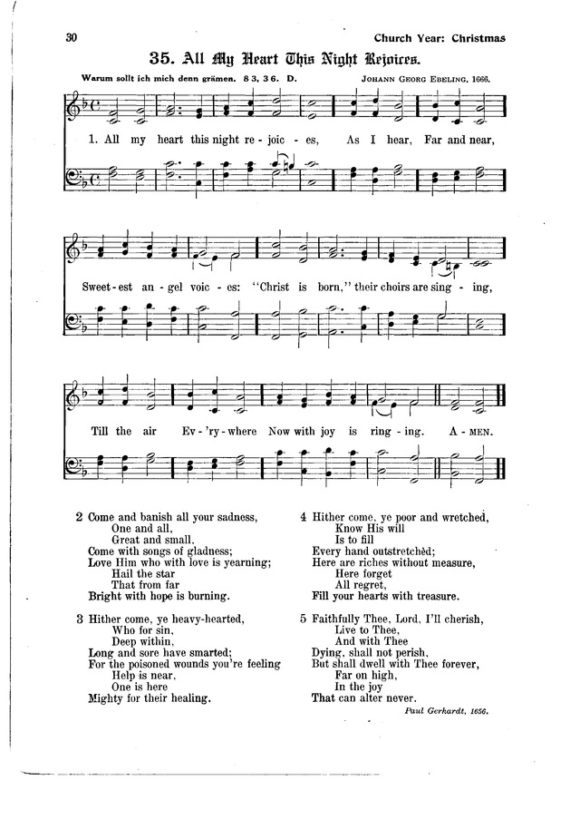 The Hymnal and Order of Service page 30