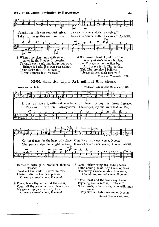 The Hymnal and Order of Service page 327