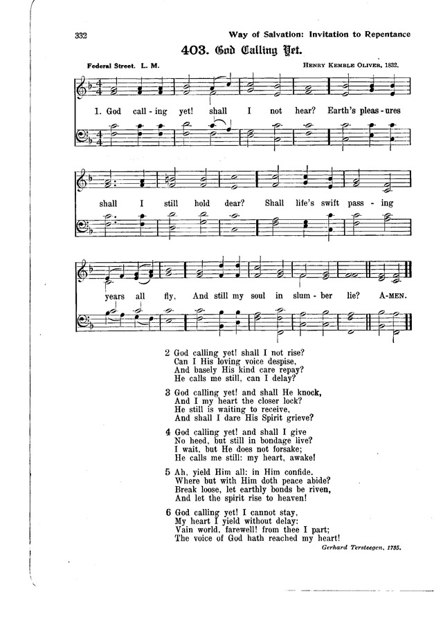 The Hymnal and Order of Service page 332