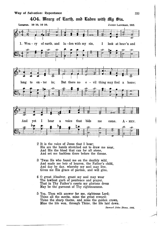 The Hymnal and Order of Service page 333