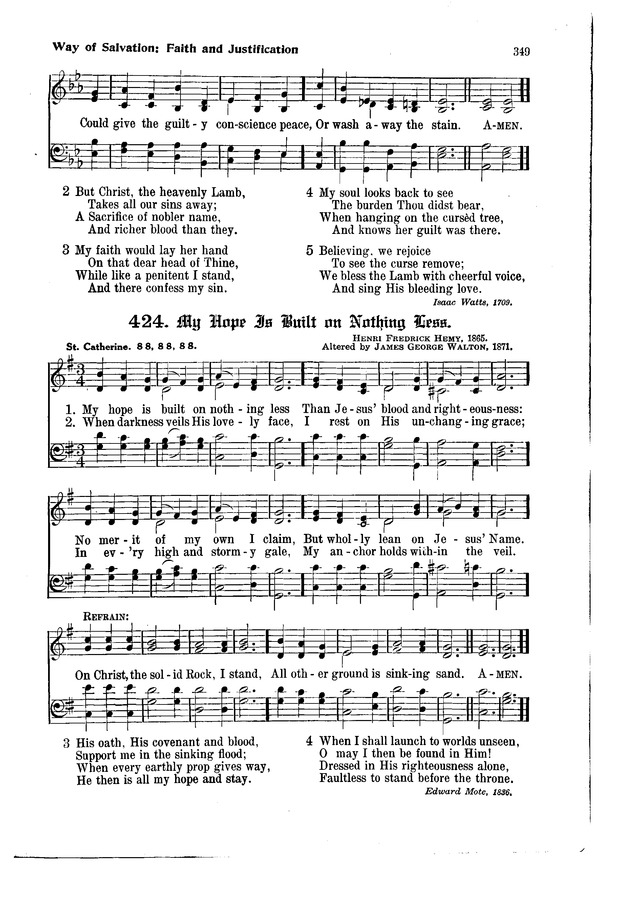 The Hymnal and Order of Service page 349