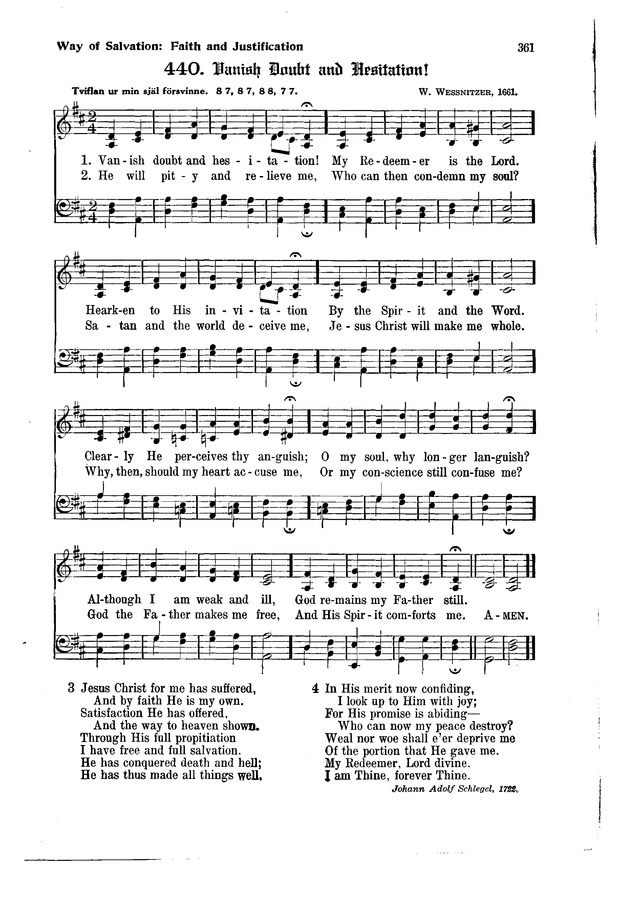 The Hymnal and Order of Service page 361