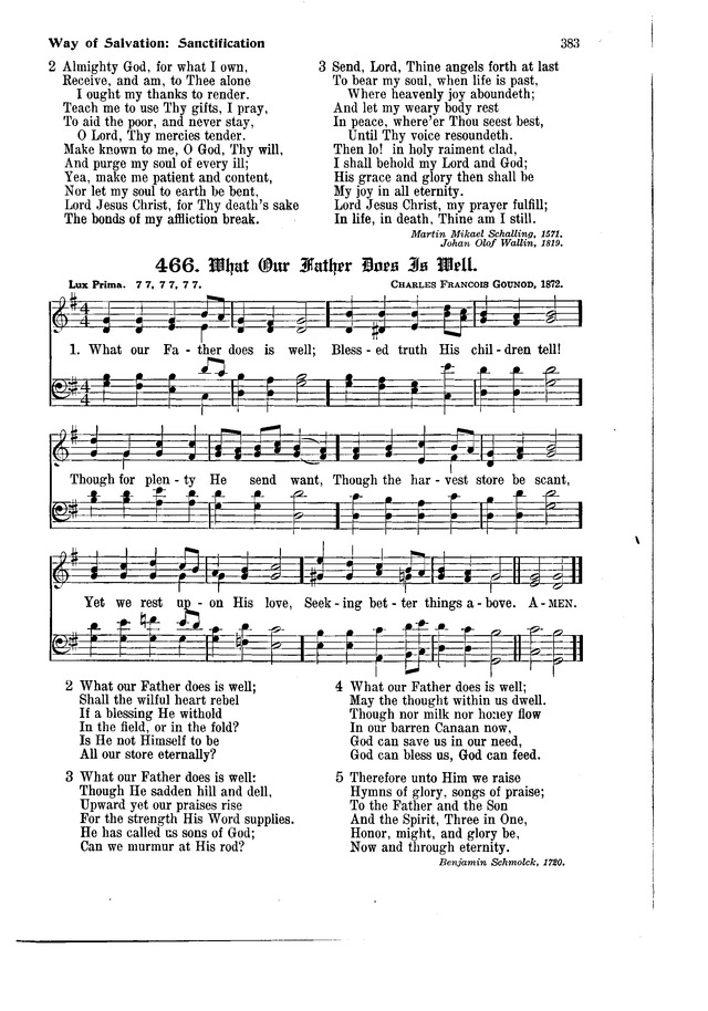 The Hymnal and Order of Service page 383