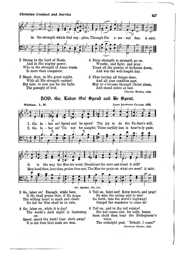 The Hymnal and Order of Service page 417