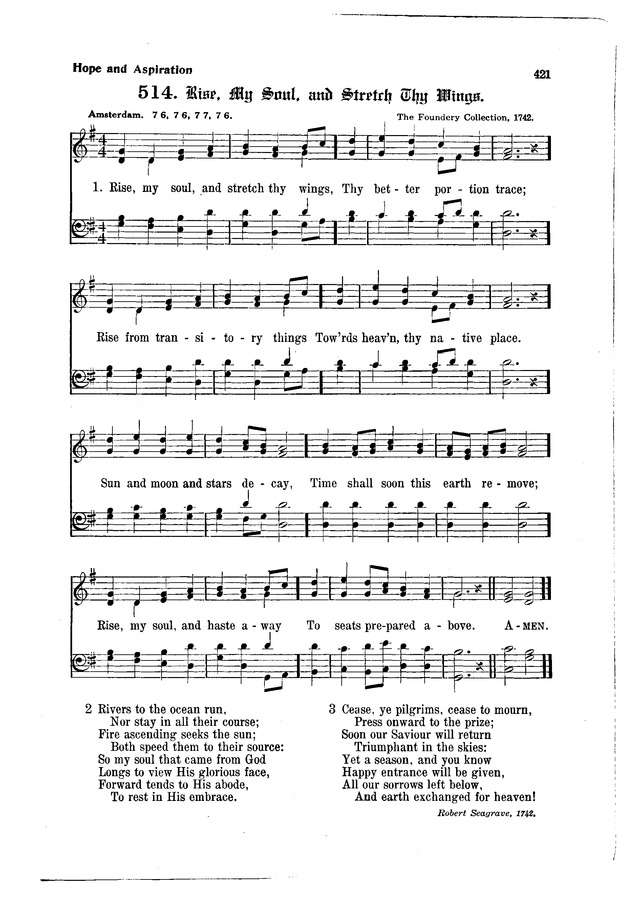 The Hymnal and Order of Service page 421