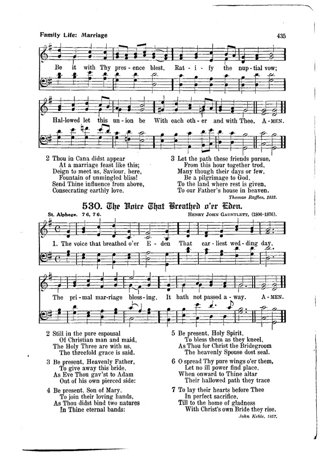 The Hymnal and Order of Service page 435