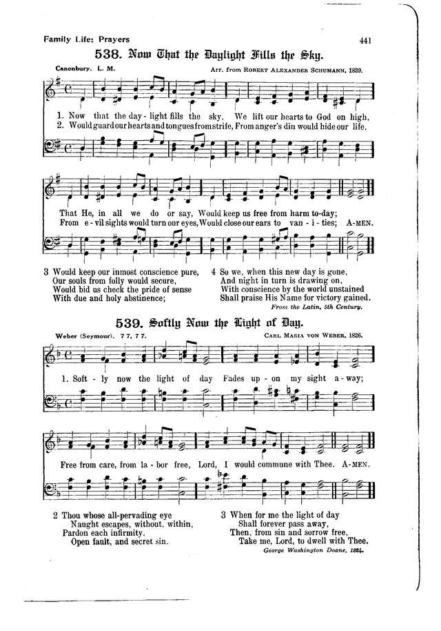 The Hymnal and Order of Service page 441