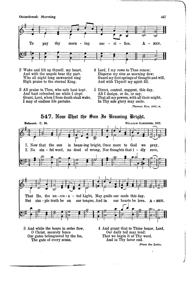 The Hymnal and Order of Service page 447