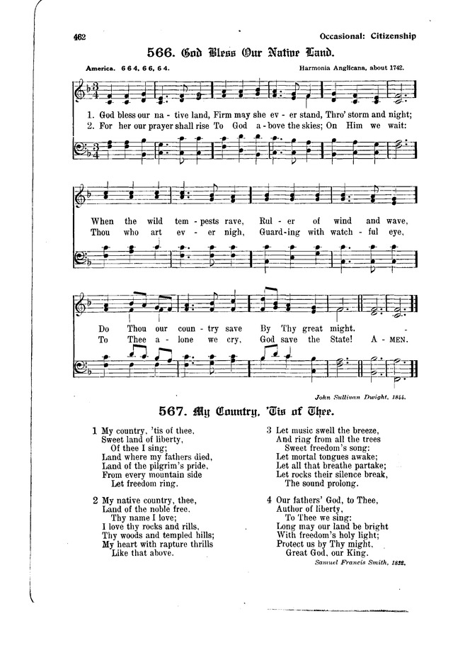 The Hymnal and Order of Service page 462