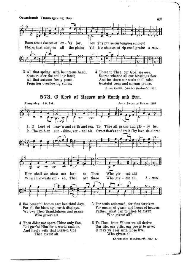 The Hymnal and Order of Service page 467