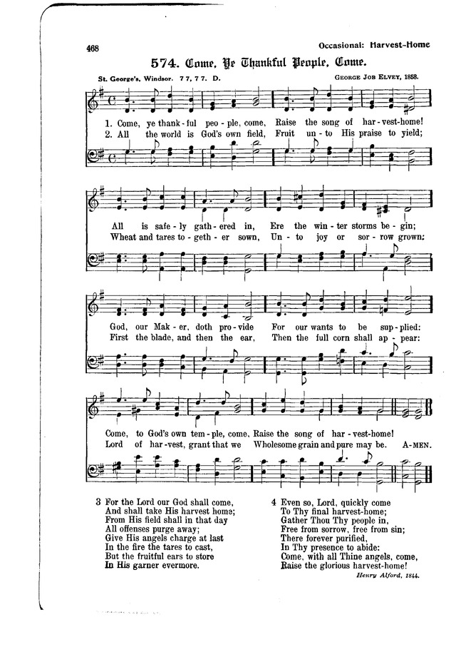 The Hymnal and Order of Service page 468