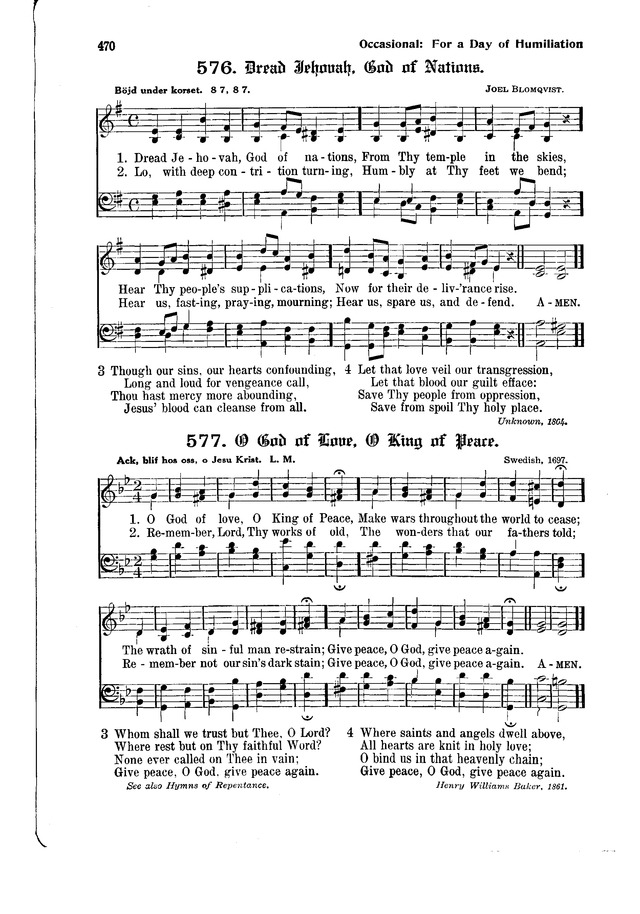 The Hymnal and Order of Service page 470