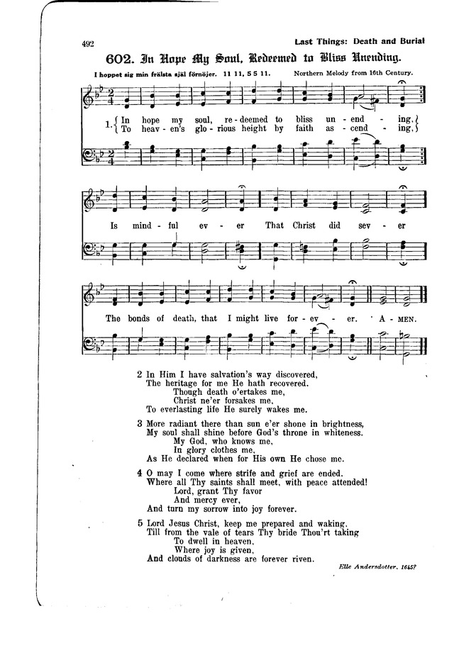The Hymnal and Order of Service page 492