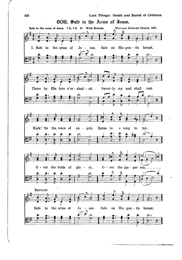 The Hymnal and Order of Service page 498