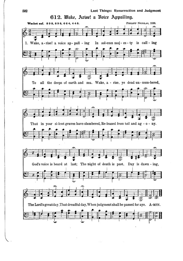The Hymnal and Order of Service page 502
